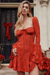 Analissa-Scarlet Lace Corset Dress