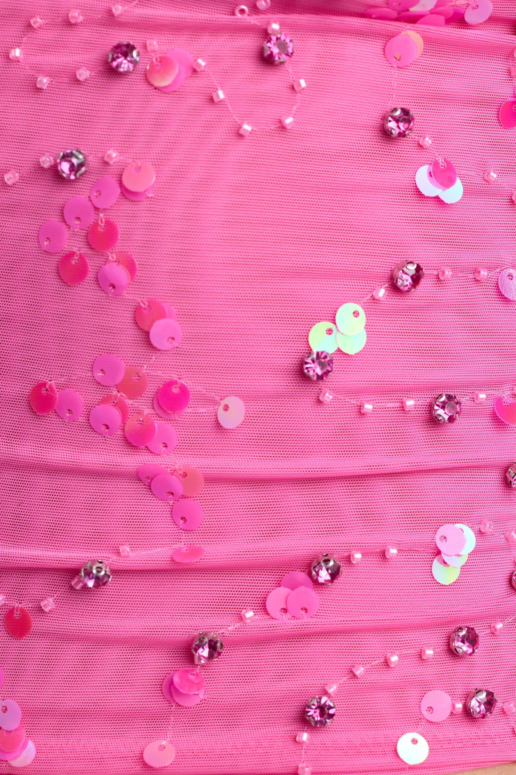 Willow-Ruched Mid-Rise Micro Mini Skirt in Bubblegum Pink