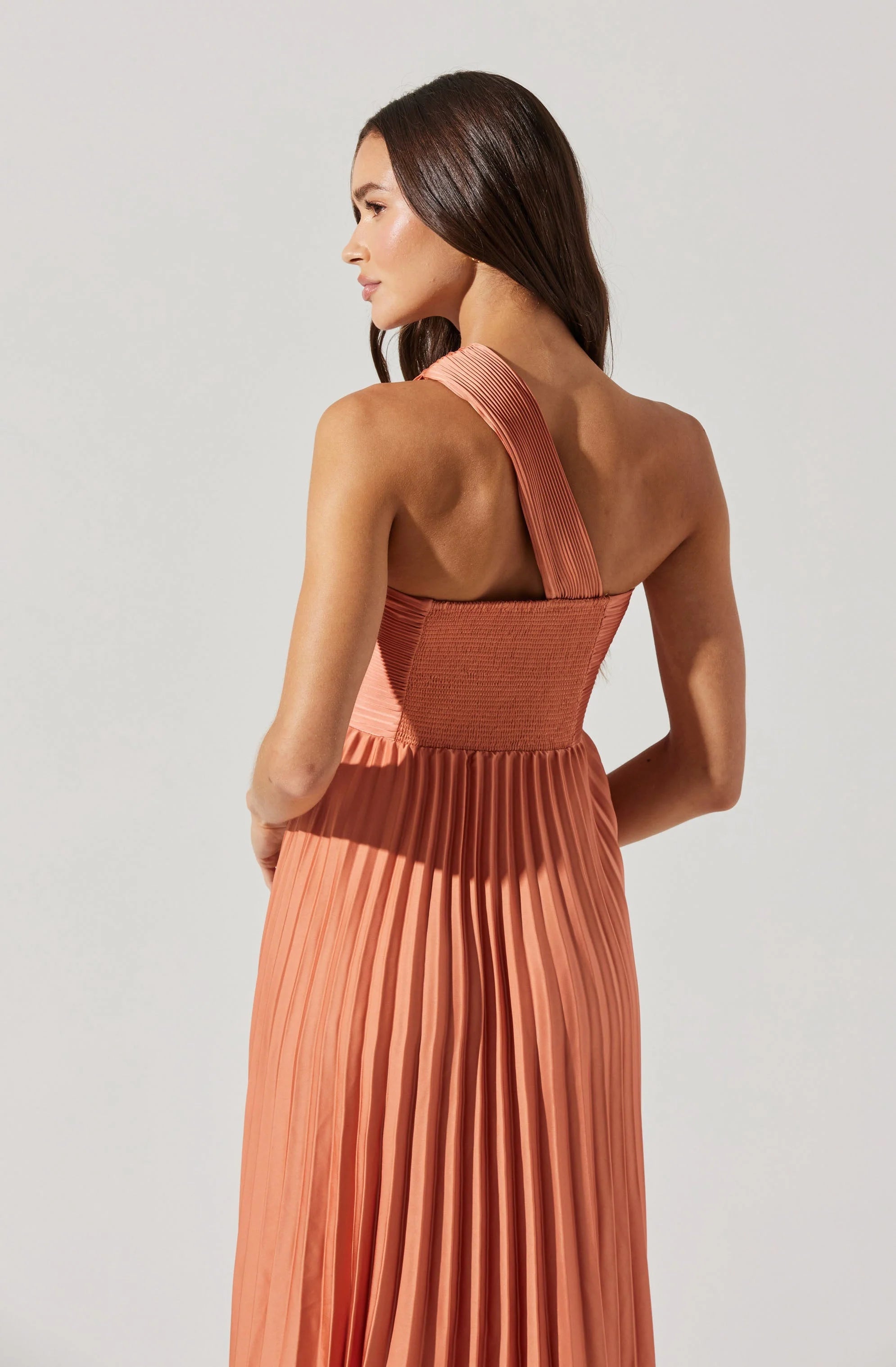 Rasya Pleated Maxi Dress